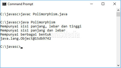 Konsep polimorfisme (polymorphism) di Java