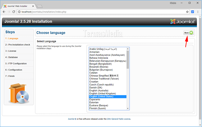 Cara menginstal CMS Joomla 2.5 di localhost