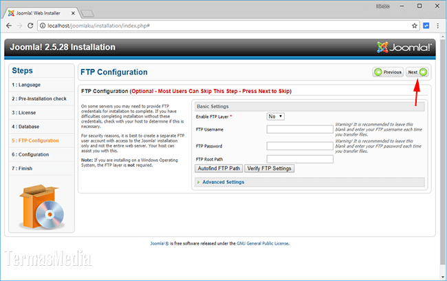 Cara menginstal CMS Joomla 2.5 di localhost