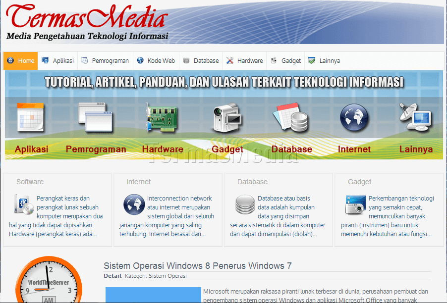Merubah home page default (standar) di Joomla