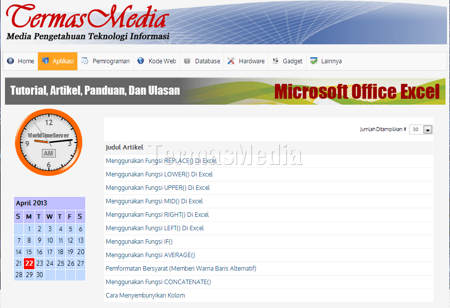 Merubah home page default (standar) di Joomla