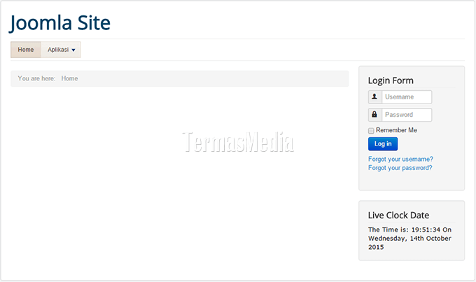 Merubah posisi modul (module) di template Joomla