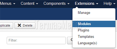 Merubah posisi modul (module) di template Joomla