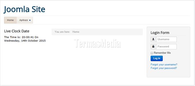 Merubah posisi modul (module) di template Joomla