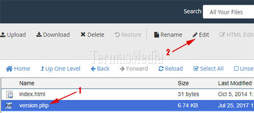 Mengetahui versi CMS Joomla melalui cPanel