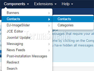 Membuat form kontak (contact form) di Joomla