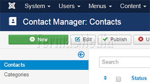 Membuat form kontak (contact form) di Joomla