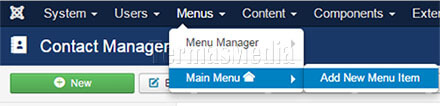Membuat form kontak (contact form) di Joomla