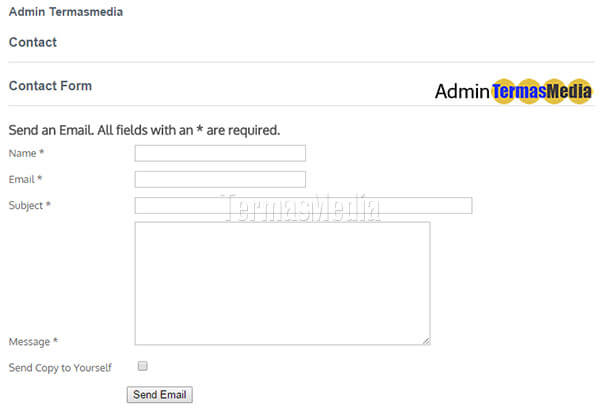 Membuat form kontak (contact form) di Joomla