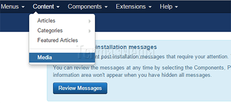 Menghapus folder dari Media Joomla