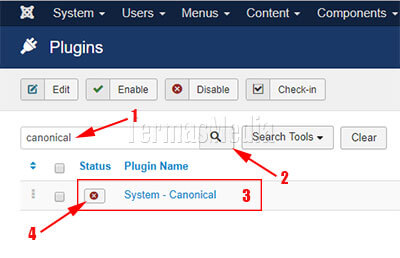Mengatasi duplikasi deskripsi meta dan tag judul di Joomla