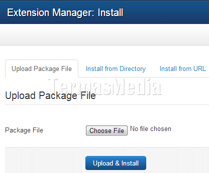 Memasang dan mengaktifkan template di Joomla