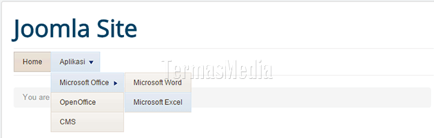 Membuat menu drop down di Joomla