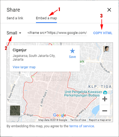 Menambahkan menyisipkan kode Google Maps ke artikel Joomla