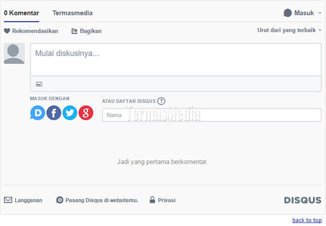 Mengganti sistem komentar Facebook dengan Disqus