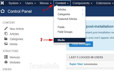Mengubah batas ukuran file upload di CMS Joomla