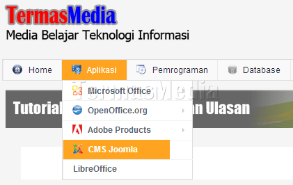 Membuat menu tanpa tautan ke konten website