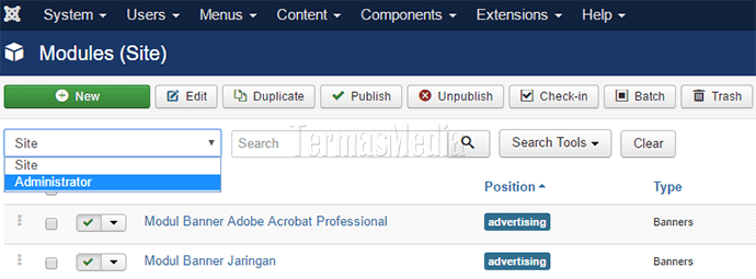 Menampilkan lebih banyak artikel populer Joomla