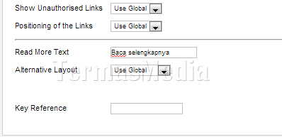 Mengubah teks tautan (link text) “Read more” di Joomla