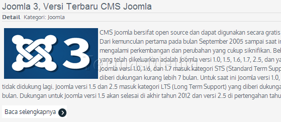 Mengubah teks tautan (link text) “Read more” di Joomla