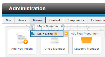 Menghilangkan tulisan Home di  homepage Joomla