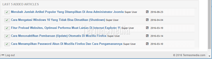 Menghilangkan nomor versi Joomla dari panel admin