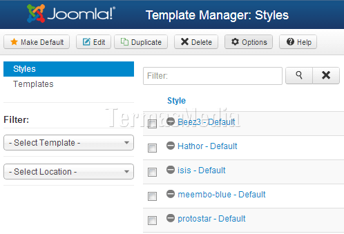 Melihat posisi modul (module positions) di template Joomla