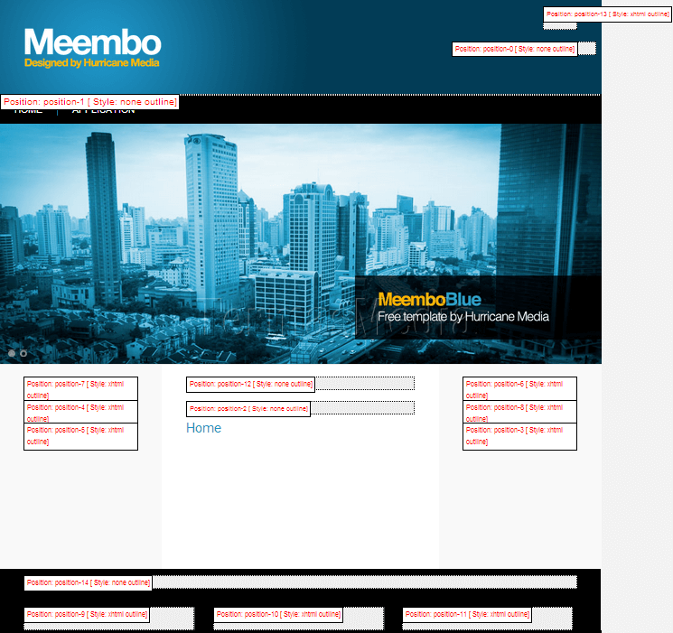 Melihat posisi modul (module positions) di template Joomla