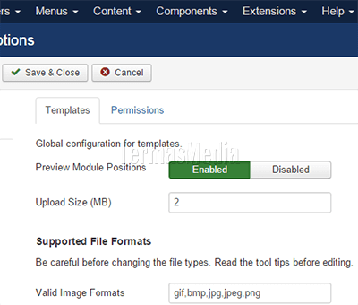 Melihat posisi modul (module) Joomla