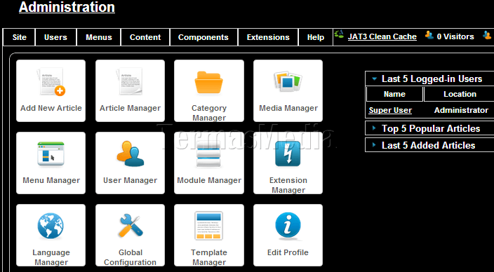 Merubah tampilan administrator bluestork menjadi high contrast