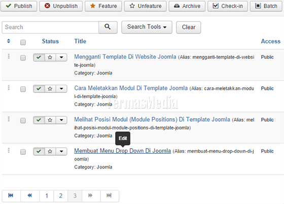 Menambahkan tautan eksternal (external link) di artikel Joomla