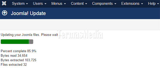 Memperbarui versi Joomla