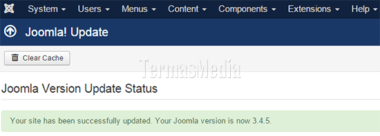 Memperbarui versi Joomla