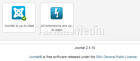 Update versi Joomla dengan mengunggah (upload) file paket
