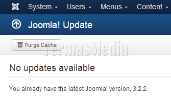 Memperbarui (update) seri rilis yang sama Joomla