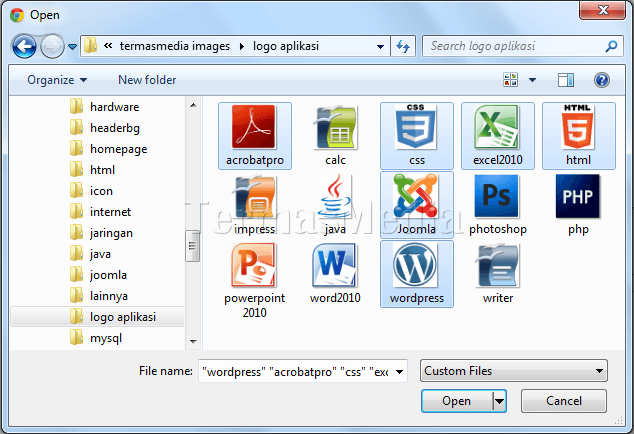 Unggah (upload) banyak file dengan fitur flash uploader