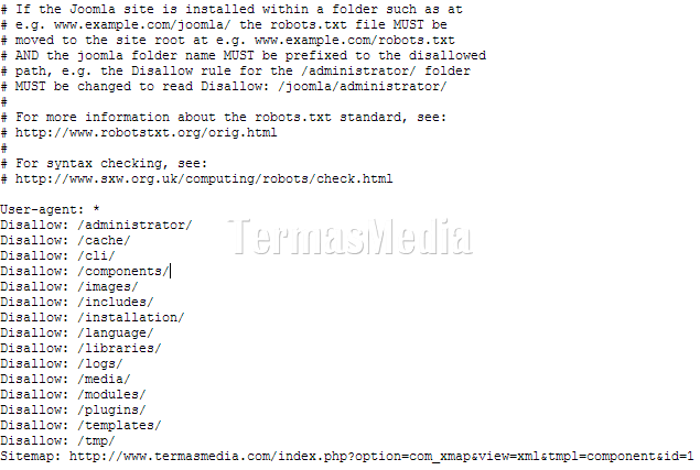 Membuat peta situs (sitemap) situs Joomla dengan Xmap