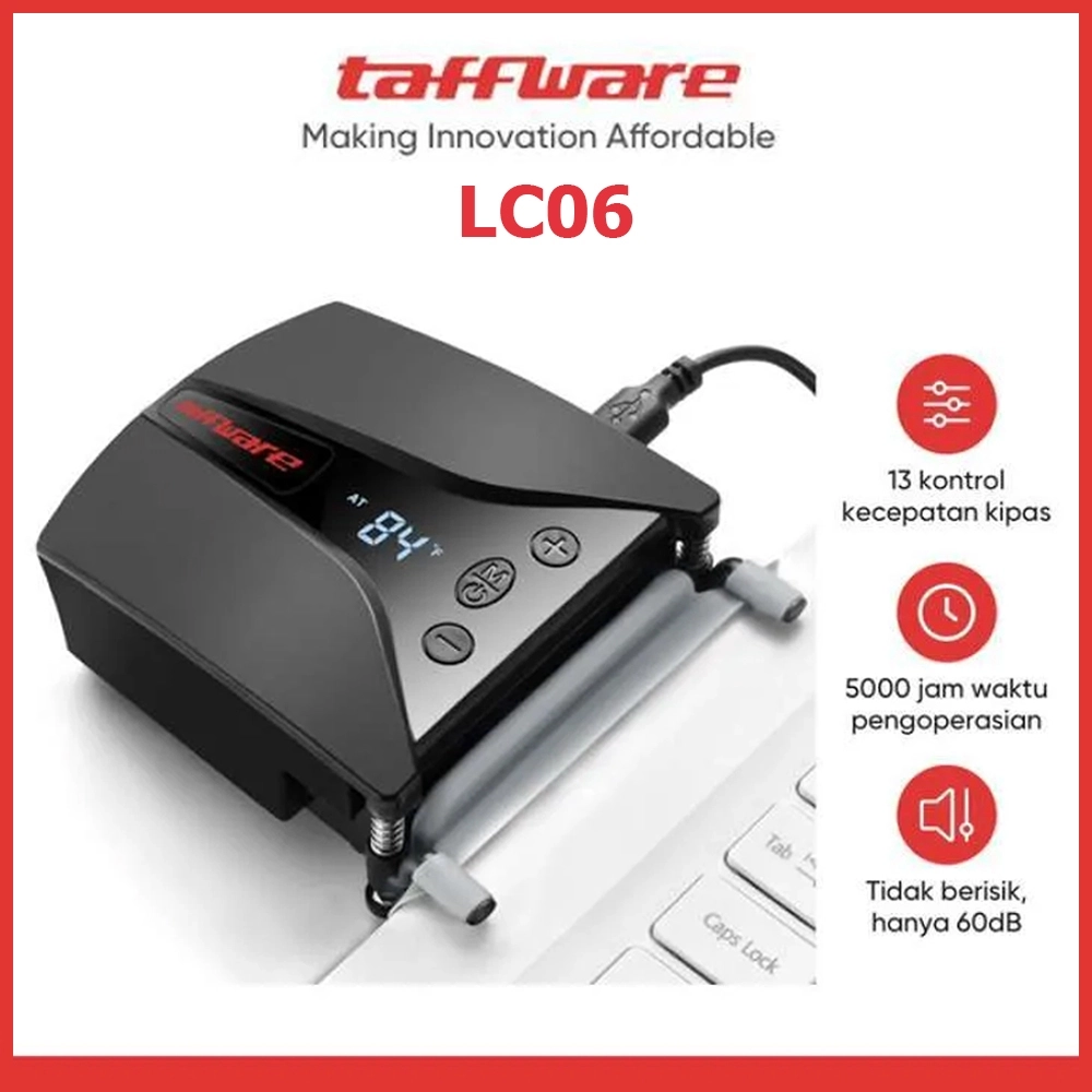 Taffware LC06 vacuum cooler mengatasi suhu panas laptop