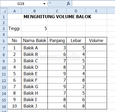 Menggunakan referensi sel absolut (absolute cell reference) di Excel