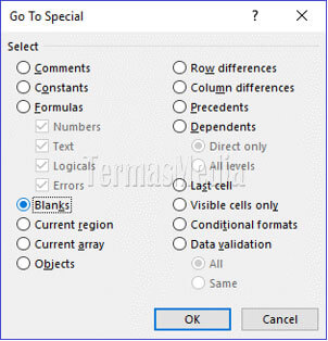 Cara cepat dan mudah menghapus beberapa baris dan kolom kosong di Excel