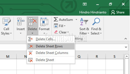 Cara cepat dan mudah menghapus beberapa baris dan kolom kosong di Excel