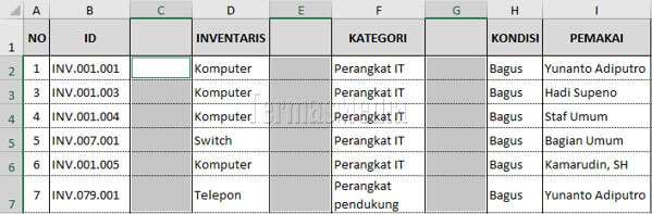 Cara cepat dan mudah menghapus beberapa baris dan kolom kosong di Excel