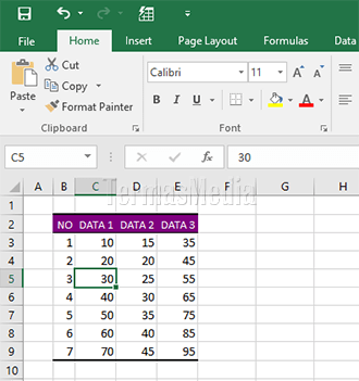 Menggunakan fitur AutoFormat tabel dan data di Microsoft Exce