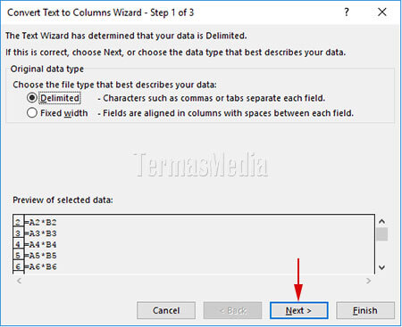 Mengekstrak formula di microsoft excel dan menampilkannya sebagai teks