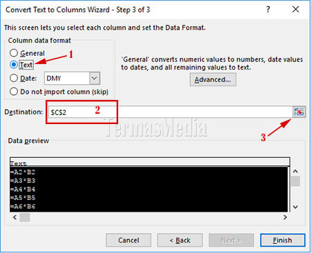 Mengekstrak formula di microsoft excel dan menampilkannya sebagai teks