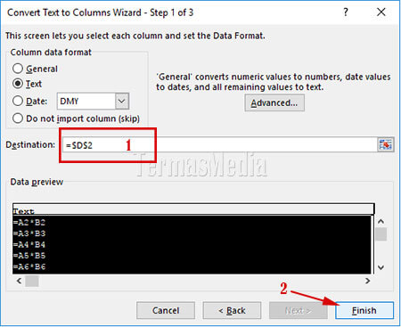 Mengekstrak formula di microsoft excel dan menampilkannya sebagai teks