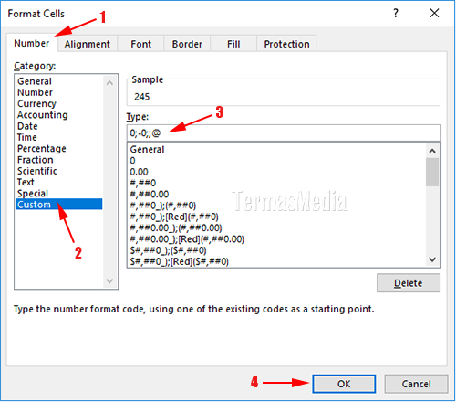 Menyembunyikan nilai 0 (Zero) di Microsoft Excel