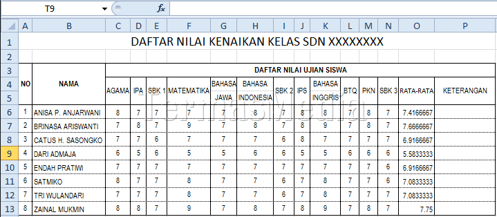 Menggunakan fungsi if di excel