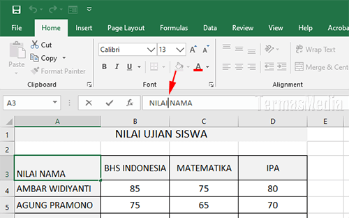 Cara membuat atau menambahkan garis diagonal di sel Microsoft Excel