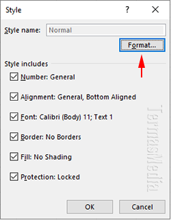 Mengubah atau mengganti jenis font header lembar kerja (worksheet atau sheet Microsoft Excel